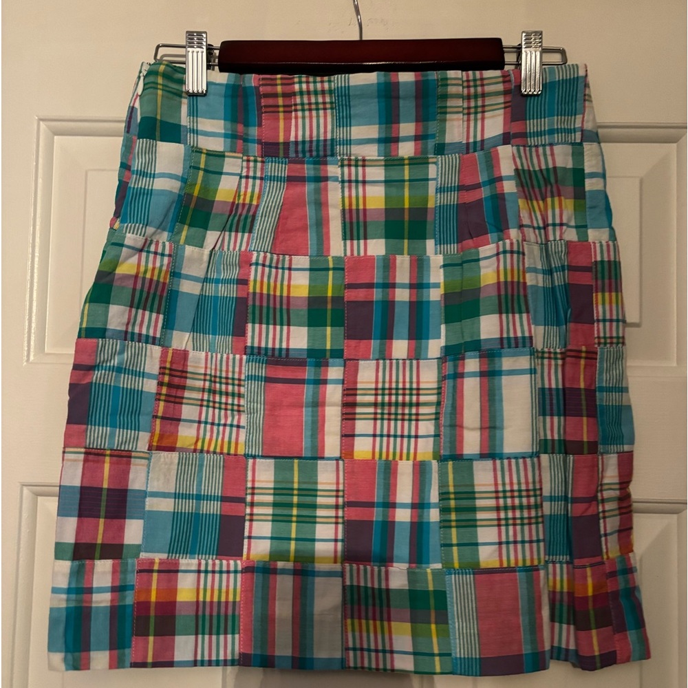 Talbots 2P Madras mini skirt